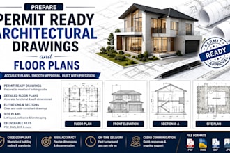 prepare permit ready architectural drawings and floor plans