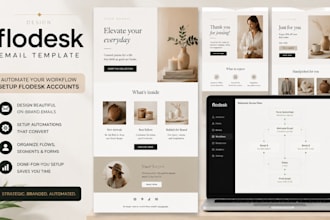 design flodesk email template, automate your workflow setup flodesk account