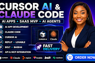 biuld and fix cursor ai claude code build ai apps agents mvp replit lovable bolt