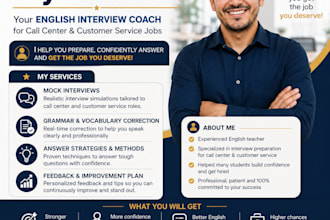 simulare una entrevista de trabajo en ingles y te corregire