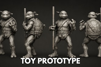 sculpt toy prototype, action figure and collectible stl for manufacturing