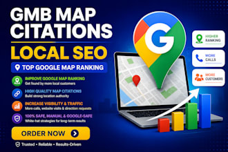 optimize google my business profile for local seo, gmb ranking, map citation