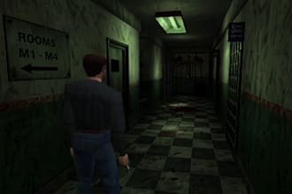 create creepy ps1 ps2 horror character psx low poly 3d models rig and animation
