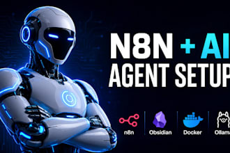 setup openclaw hermes agent ai receptionist ollama server mcp n8n obsidian