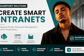 create sharepoint intranet, employee portal, document management and powerapps
