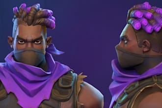 create stylized 3d game characters for unity unreal and animation