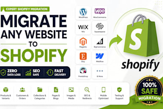 migrate wordpress to shopify, woocommerce, wix shopify migration