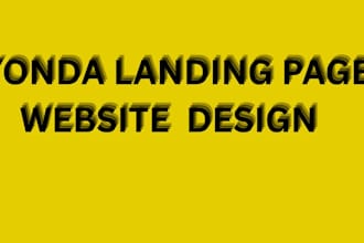 do your yonda landing page website design