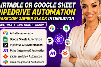 do makecom module scenerio pipedrive automation makecom zapier slack integration
