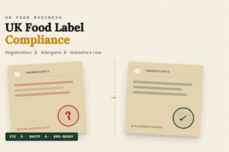 handle your UK food label compliance and food business registration