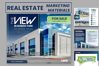 design real estate pdf and digital brochure property listing guides postcards