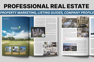 design real estate brochure property marketing guide house listing prospectus