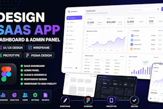 design figma saas app dashboard admin panel ui ux wireframe prototype app design