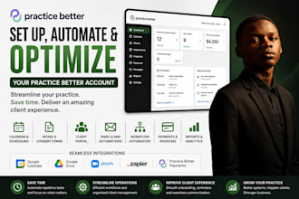 setup, automate and optimize your practice better account