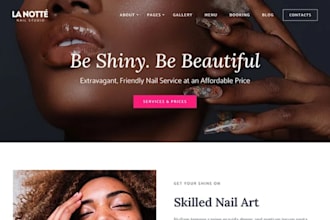build squarespace nail salon website waxing website lash studio website design