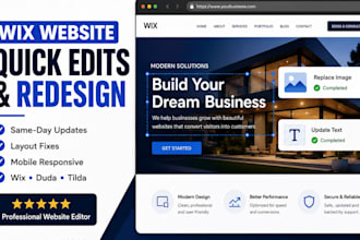 design wix quick edit, tilda, duda, strikingly, onepage io, jimdo, revamp wix