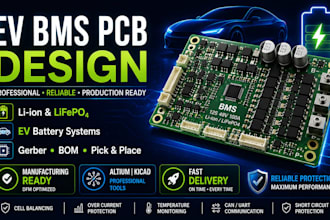 design ev battery management system bms pcb for lithium ion lifepo4 batteries