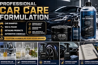 formulate professional carcare products, automotive chemicals detailing solution