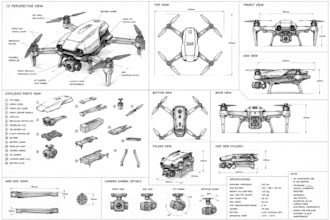 design custom drone and uav products with cad and 3d modeling