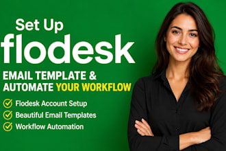 set up flodesk account, flodesk email template and automate your workflow