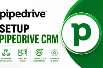 setup pipedrive crm webhooks automation pipeline leadbooster integration