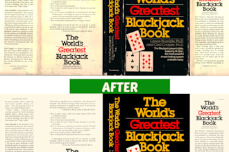 clean scanned book cover and dust jacket for print ready