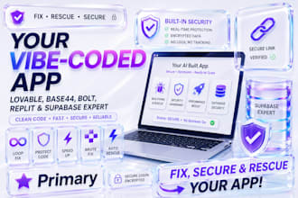 fix, rescue lovable ai website base44 bolt replit ai vibe coded app lovable dev