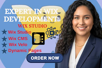 build wix studio wix velo wix cms dynamic pages wix website development services