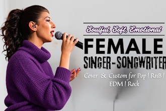 be your female pop singer vocalist female edm singer female singer pop singer