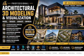 create revit sketchup 3d models lumion renderings for architects