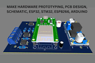 make hardware prototyping, pcb design, schematic, esp32, stm32, esp8266, arduino