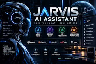 build custom jarvis ai assistant, voice agent, second brain, mcp and automation
