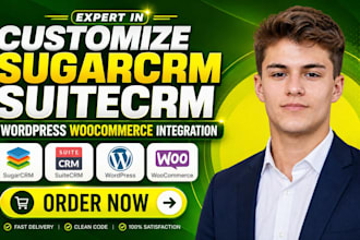 customize sugarcrm suitecrrm wordpress woocommerce integration
