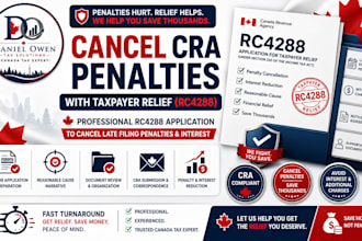 file your canada rc4288 taxpayer relief to cancel cra tax penalties and interest