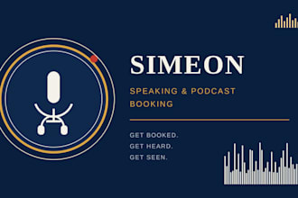 pitch and book you as a guest on podcasts and public speaking events