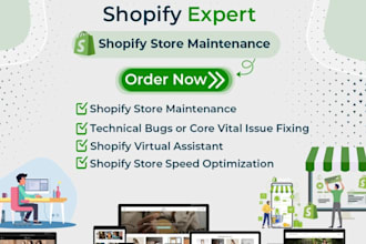 fix shopify bugs, error, malware provide solution and maintenance for your store