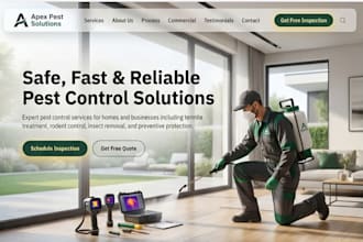 design wix pest control website fumigation website pesticide exterminator site