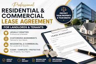 draft residential and commercial lease agreement for landlord and tenants