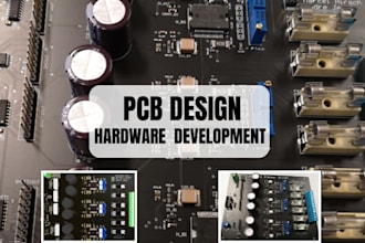 design pcb assemble hardware and develop embedded firmware