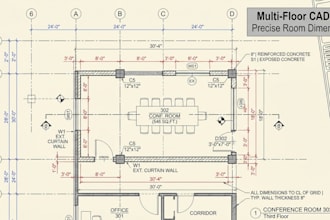 draft residential cad plan structural constraints and accurate room dimensions