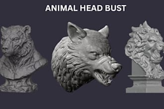 convert photo to 3d head bust realistic 3d face sculpt for 3d printing