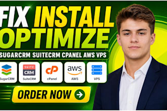 fix install optimize sugarcrm suitecrm cpanel aws vps