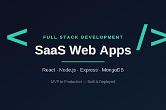 build a full stack saas web developer for your business