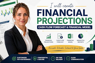 create financial projections, cash flow forecast and financial model