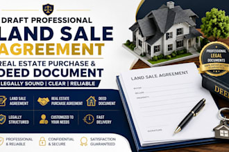 draft land sale agreement real estate purchase and deed document