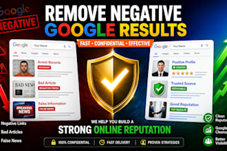 remove mugshots, erase bad articles,false news,delete negative links from google