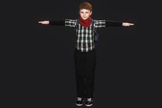 model a 3d character for reallusion cc4, cc5 and iclone 8, 3d model