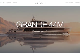 create rental website yacht website catamaran charter superyacht booking website