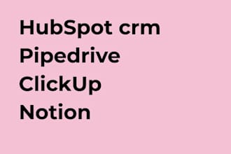 setup hubspot  crm pipedrive clickup