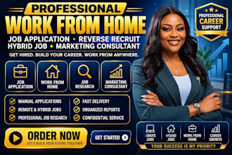 do work from home, job application, marketing consultant